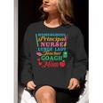 Cute Principal Nurse Lunch Lady Teacher Coach Homeschool Mom Women Crewneck Sweatshirt, funny gift