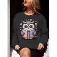 Cute Reading Owl Book Lover Teacher Librarian Bookworm Women Crewneck Sweatshirt, funny gift Cute Reading Owl Book Lover Teacher Librarian Bookworm Women Crewneck Sweatshirt, funny gift