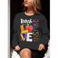 Cute Teach Love And Inspire Men Women Teacher Women Crewneck Sweatshirt, funny gift Cute Teach Love And Inspire Men Women Teacher Women Crewneck Sweatshirt, funny gift