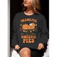 Cute Thanksgiving Teacher Thankful For My Sweetie Pies Mom Women Crewneck Sweatshirt, funny gift Cute Thanksgiving Teacher Thankful For My Sweetie Pies Mom Women Crewneck Sweatshirt, funny gift