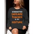 Daycare Teacher Halloween Costume Tired Day Care Shirt Women Crewneck Sweatshirt, funny gift Daycare Teacher Halloween Costume Tired Day Care Shirt Women Crewneck Sweatshirt, funny gift