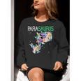 Dino Para Professional Teacher Collection T-Rex Dinosaur Paraeducator Assistant Teacher Women Crewneck Sweatshirt, funny gift