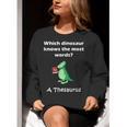 Dinosaur Thesaurus Grammar Joke Teacher Women Crewneck Sweatshirt, funny gift Dinosaur Thesaurus Grammar Joke Teacher Women Crewneck Sweatshirt, funny gift