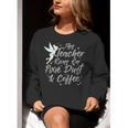 Disney Peter Pan Tinkerbell Teacher Pixie Dust And Coffee Women Crewneck Sweatshirt, funny gift Disney Peter Pan Tinkerbell Teacher Pixie Dust And Coffee Women Crewneck Sweatshirt, funny gift
