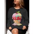 Dripping Apple Ice Cream Cone Cute Teacher Appreciation Women Crewneck Sweatshirt, funny gift Dripping Apple Ice Cream Cone Cute Teacher Appreciation Women Crewneck Sweatshirt, funny gift