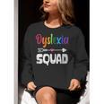 Dyslexia Awareness Month Dyslexia Teacher Therapist Women Crewneck Sweatshirt, funny gift
