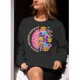Dyslexia Different Perspective Reading Brain Floral Teacher Women Crewneck Sweatshirt, funny gift Dyslexia Different Perspective Reading Brain Floral Teacher Women Crewneck Sweatshirt, funny gift