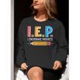 I E P I Encourage Progress Special Education Teacher Women Crewneck Sweatshirt, funny gift I E P I Encourage Progress Special Education Teacher Women Crewneck Sweatshirt, funny gift