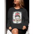 Early Head Start Life Messy Bun Back To School Teacher Women Women Crewneck Sweatshirt, funny gift Early Head Start Life Messy Bun Back To School Teacher Women Women Crewneck Sweatshirt, funny gift