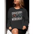 Educational Wingman Assisting Teacher Teaching Assistant Women Crewneck Sweatshirt, funny gift