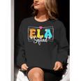 ELA Squad Teacher Back To School English Language Arts Women Crewneck Sweatshirt, English Teacher Sweatshirts, funny gift