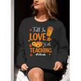 Fall In Love With Teaching 1st Grade Teacher Thanksgiving For Men Women Girls Kids Women Crewneck Sweatshirt, funny gift