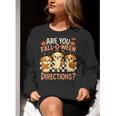 Are You Fall O Ween Directions Teacher Halloween Dog Ghost Women Crewneck Sweatshirt, funny gift Are You Fall O Ween Directions Teacher Halloween Dog Ghost Women Crewneck Sweatshirt, funny gift