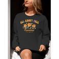 All About Fall Prevention Therapy SPED Teacher Thanksgiving Women Crewneck Sweatshirt, funny gift All About Fall Prevention Therapy SPED Teacher Thanksgiving Women Crewneck Sweatshirt, funny gift