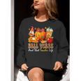 Fall Vibes Costume Teacher Thanksgiving Leopard Gnome Women Crewneck Sweatshirt, funny gift Fall Vibes Costume Teacher Thanksgiving Leopard Gnome Women Crewneck Sweatshirt, funny gift