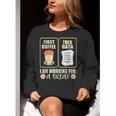 First Coffee Then Data SPED Teacher Taking a Break Women Crewneck Sweatshirt, funny gift First Coffee Then Data SPED Teacher Taking a Break Women Crewneck Sweatshirt, funny gift