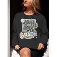 First Day Of Fifth Grade Composition Notebook Teacher Women Crewneck Sweatshirt, First Grade Teacher Sweatshirts, funny gift