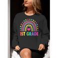 First Grade Rainbow Girls Boys Teacher Team 1st Grade Squad Women Crewneck Sweatshirt, First Grade Teacher Sweatshirts, funny gift First Grade Rainbow Girls Boys Teacher Team 1st Grade Squad Women Crewneck Sweatshirt, First Grade Teacher Sweatshirts, funny gift