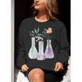 Flowers Test Tube Chemistry Student Science Teacher Women Women Crewneck Sweatshirt, Science Teacher Sweatshirts, funny gift Flowers Test Tube Chemistry Student Science Teacher Women Women Crewneck Sweatshirt, Science Teacher Sweatshirts, funny gift