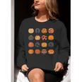 Folk Art Pumpkins Teacher Nurses Admin Witch Halloween Cute Women Crewneck Sweatshirt, funny gift Folk Art Pumpkins Teacher Nurses Admin Witch Halloween Cute Women Crewneck Sweatshirt, funny gift