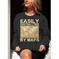 Geography Teacher Easily Distracted By Maps Women Crewneck Sweatshirt, funny gift Geography Teacher Easily Distracted By Maps Women Crewneck Sweatshirt, funny gift