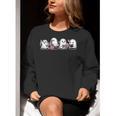 Ghost Science Teacher Chemistry Laboratory Halloween Women Crewneck Sweatshirt, Science Teacher Sweatshirts, funny gift