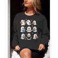 Ghosts With Books Library Halloween Men Women Kids Teacher Women Crewneck Sweatshirt, funny gift Ghosts With Books Library Halloween Men Women Kids Teacher Women Crewneck Sweatshirt, funny gift