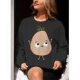 Good Egg Teacher Halloween Costume The Couch Potato Women Crewneck Sweatshirt, funny gift Good Egg Teacher Halloween Costume The Couch Potato Women Crewneck Sweatshirt, funny gift