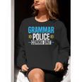 Grammar Police Comma Unit English Teacher Grammar Teacher For Men Women Women Crewneck Sweatshirt, English Teacher Sweatshirts, funny gift