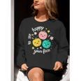 Groovy Happy To See Your Face Teacher School Appreciation Women Crewneck Sweatshirt, Groovy Teacher Sweatshirts, funny gift Groovy Happy To See Your Face Teacher School Appreciation Women Crewneck Sweatshirt, Groovy Teacher Sweatshirts, funny gift