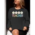 Groovy Teacher Cute Daisy Flower Retro Back To School Women Crewneck Sweatshirt, Groovy Teacher Sweatshirts, funny gift Groovy Teacher Cute Daisy Flower Retro Back To School Women Crewneck Sweatshirt, Groovy Teacher Sweatshirts, funny gift