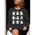 Halloween Ghost Speech Therapy SLP Fall Teacher Tee Women Crewneck Sweatshirt, funny gift Halloween Ghost Speech Therapy SLP Fall Teacher Tee Women Crewneck Sweatshirt, funny gift