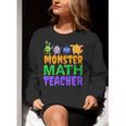Halloween Monster Math Teacher Men Women Women Crewneck Sweatshirt, funny gift Halloween Monster Math Teacher Men Women Women Crewneck Sweatshirt, funny gift