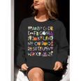 Halloween Nursery Teacher Shirt Halloween Alphabet Women Crewneck Sweatshirt, funny gift