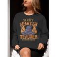 Halloween Scary Spanish Teacher No Costume Required For Men Women Women Crewneck Sweatshirt, funny gift
