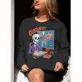 Halloween Skeleton Geography Teacher Pumpkin Bats Classroom Women Crewneck Sweatshirt, funny gift Halloween Skeleton Geography Teacher Pumpkin Bats Classroom Women Crewneck Sweatshirt, funny gift