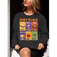 Halloween Spooky Syllable Types Teacher Educational Women Crewneck Sweatshirt, funny gift