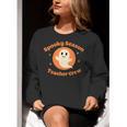 Halloween Teacher Crew Spooky Season Retro Ghost Women Crewneck Sweatshirt, funny gift Halloween Teacher Crew Spooky Season Retro Ghost Women Crewneck Sweatshirt, funny gift