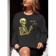 Halloween Teacher Six Seven 6 7 Skeleton Spooky Costume Women Crewneck Sweatshirt, funny gift Halloween Teacher Six Seven 6 7 Skeleton Spooky Costume Women Crewneck Sweatshirt, funny gift
