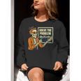 Halloween Teacher Six Seven Meme 6 7 Skeleton Spooky Costume Women Crewneck Sweatshirt, funny gift