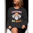 Halloween Teacher Teaching My Boos Costume Teacher Men Women Women Crewneck Sweatshirt, funny gift Halloween Teacher Teaching My Boos Costume Teacher Men Women Women Crewneck Sweatshirt, funny gift