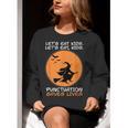 Halloween Teacher Witch Lets Eat Kids Punctuation Women Crewneck Sweatshirt, funny gift Halloween Teacher Witch Lets Eat Kids Punctuation Women Crewneck Sweatshirt, funny gift