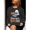 Halloween Teacher Women Cute Reading Ghost Read More Books Women Crewneck Sweatshirt, funny gift Halloween Teacher Women Cute Reading Ghost Read More Books Women Crewneck Sweatshirt, funny gift