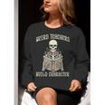 Halloween Weird Teachers Build Character Costume Men Women Women Crewneck Sweatshirt, funny gift Halloween Weird Teachers Build Character Costume Men Women Women Crewneck Sweatshirt, funny gift
