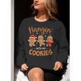 Hangin With My Cookies Gingerbread Women Christmas Teacher Women Crewneck Sweatshirt, funny gift Hangin With My Cookies Gingerbread Women Christmas Teacher Women Crewneck Sweatshirt, funny gift