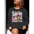 Happy 100th Day Of School 100 Days Brighter Teachers Kids Women Crewneck Sweatshirt, funny gift Happy 100th Day Of School 100 Days Brighter Teachers Kids Women Crewneck Sweatshirt, funny gift