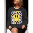 Happy Dot Day Shirts Teacher Student Girls Kids Smile Face Women Crewneck Sweatshirt, funny gift