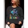 Happy First Day Of School Fish Rainbows Teacher Be Kind Women Crewneck Sweatshirt, funny gift Happy First Day Of School Fish Rainbows Teacher Be Kind Women Crewneck Sweatshirt, funny gift