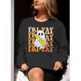 Happy Fri-Yay Friday Lovers Groovy Teacher Life Halloween Women Crewneck Sweatshirt, Groovy Teacher Sweatshirts, funny gift Happy Fri-Yay Friday Lovers Groovy Teacher Life Halloween Women Crewneck Sweatshirt, Groovy Teacher Sweatshirts, funny gift