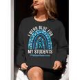 Happy Teacher I Wear Blue For My Students Autism Awareness Women Crewneck Sweatshirt, funny gift Happy Teacher I Wear Blue For My Students Autism Awareness Women Crewneck Sweatshirt, funny gift